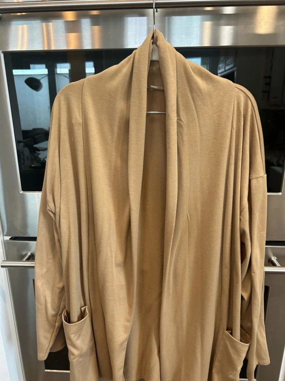 Cyrus Open-Front Cardigan in Camel size L slight wear small snag GUC - Picture 6 of 6